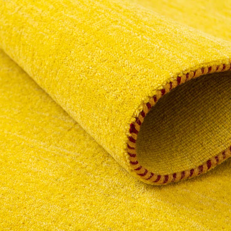 Detail image of 6' 7 x 6' 7 Solid Gabbeh Wool Round Rug