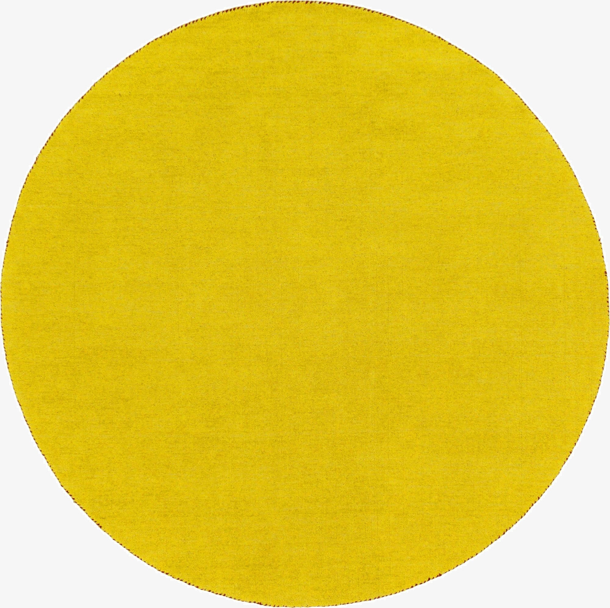 6' 7 x 6' 7 Solid Gabbeh Wool Round Rug