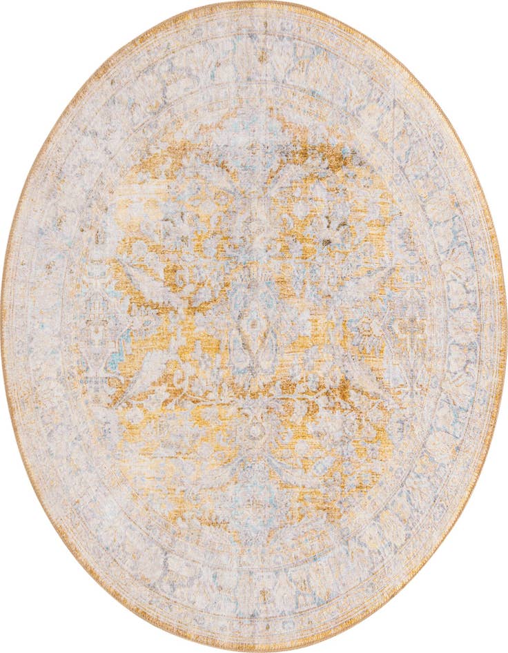 Detail image of 3' 6 x 3' 6 Washable Timeless Round Rug