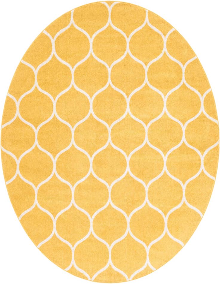 Detail image of 7' 10 x 7' 10 Trellis Frieze Round Rug