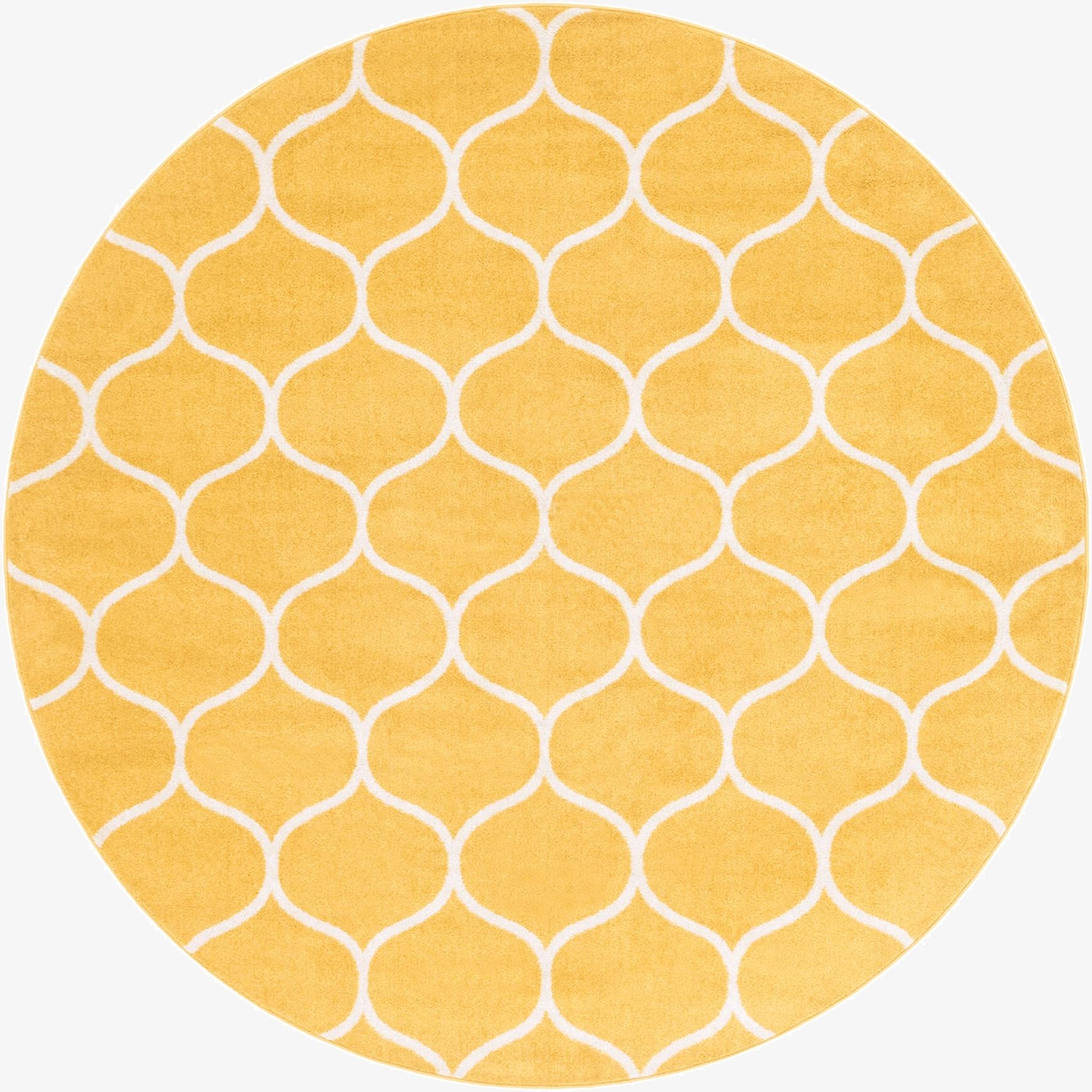 5' 3 x 5' 3 Trellis Frieze Round Rug