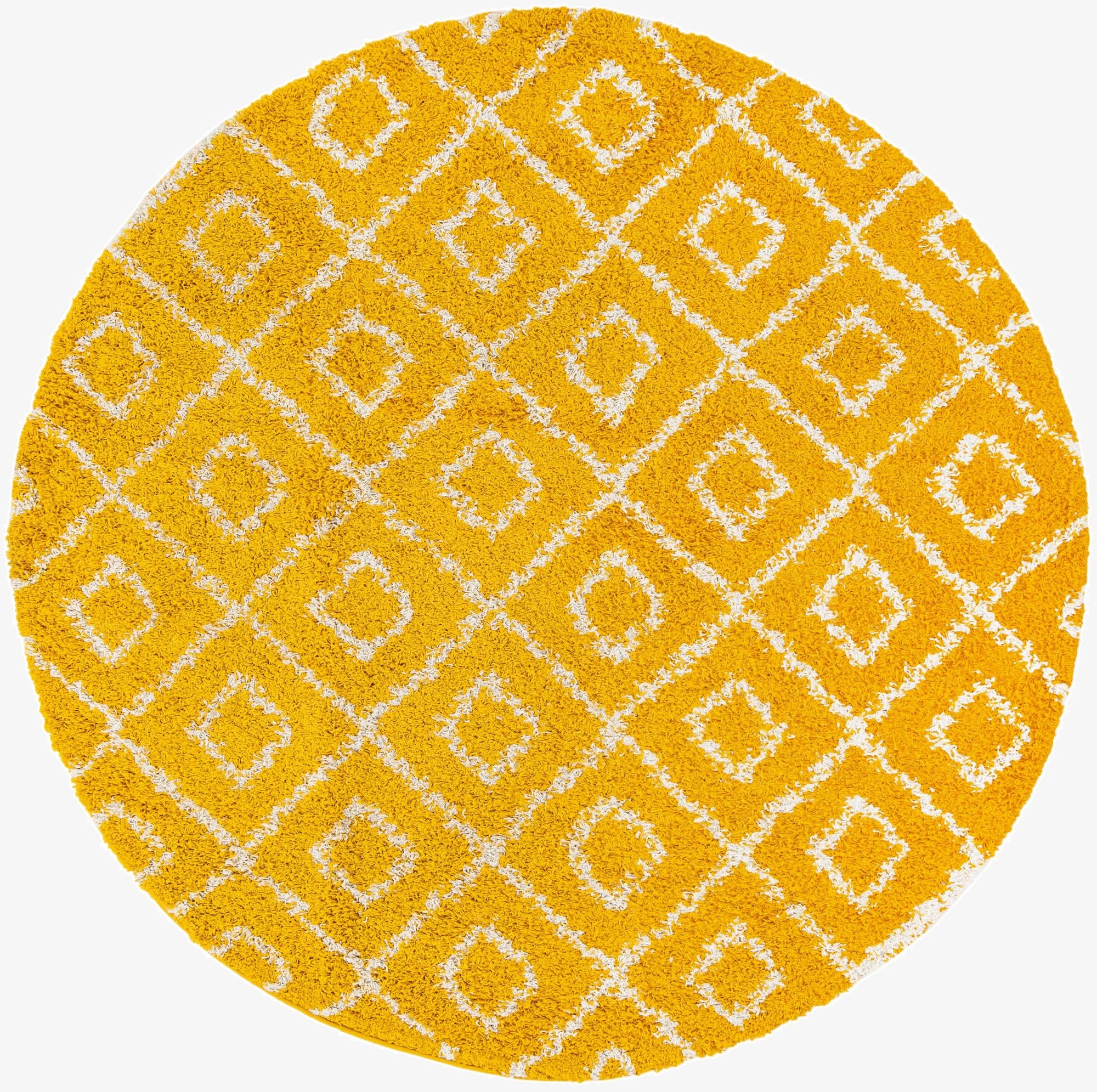 Primary image 7' 10 x 7' 10 Trellis Shag Round Rug