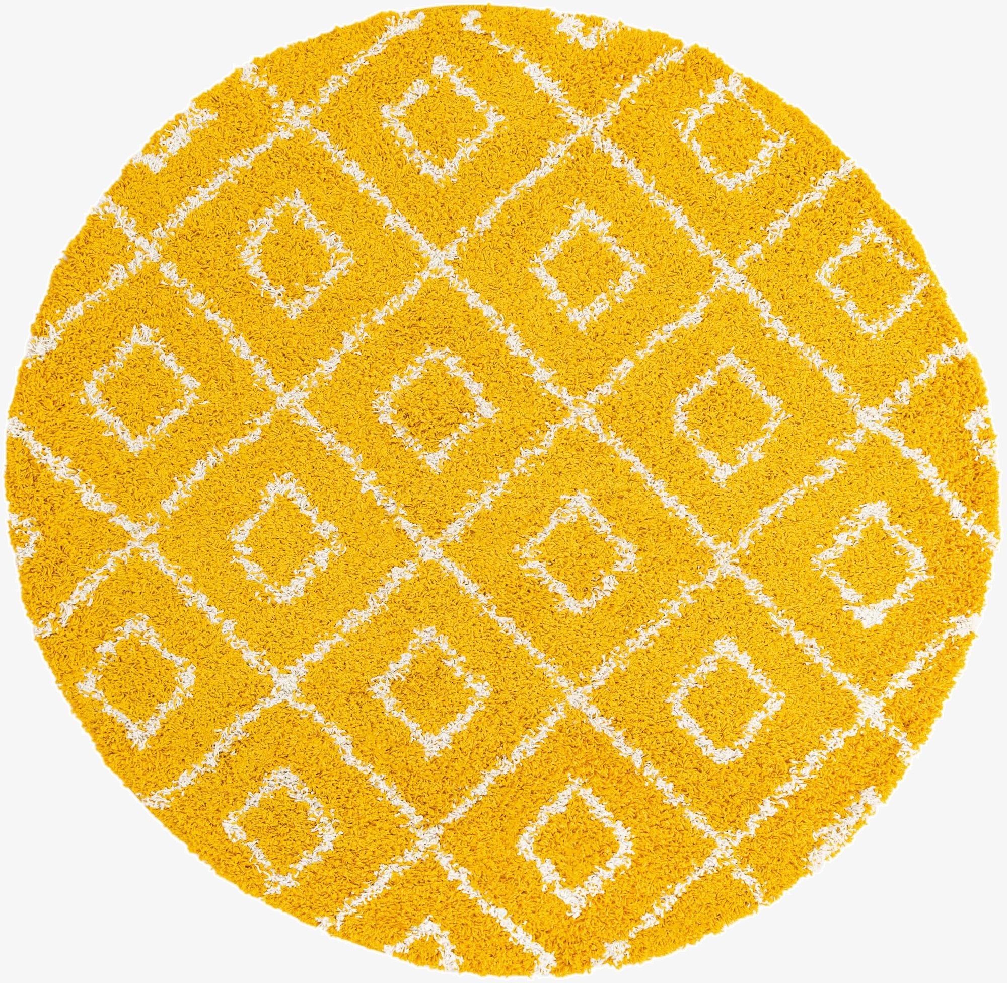 Primary image 6' x 6' Trellis Shag Round Rug