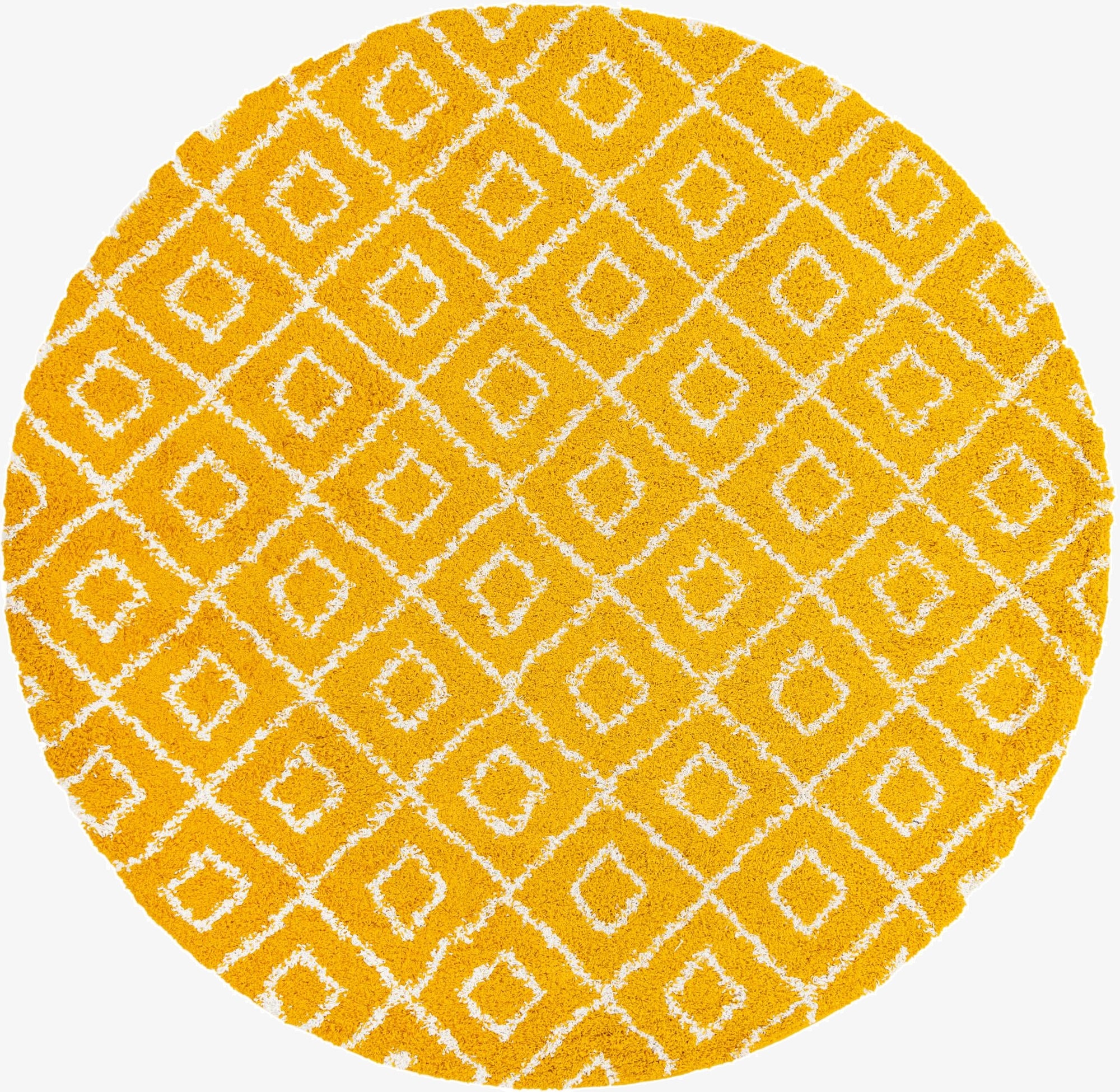 Primary image 10' x 10' Trellis Shag Round Rug