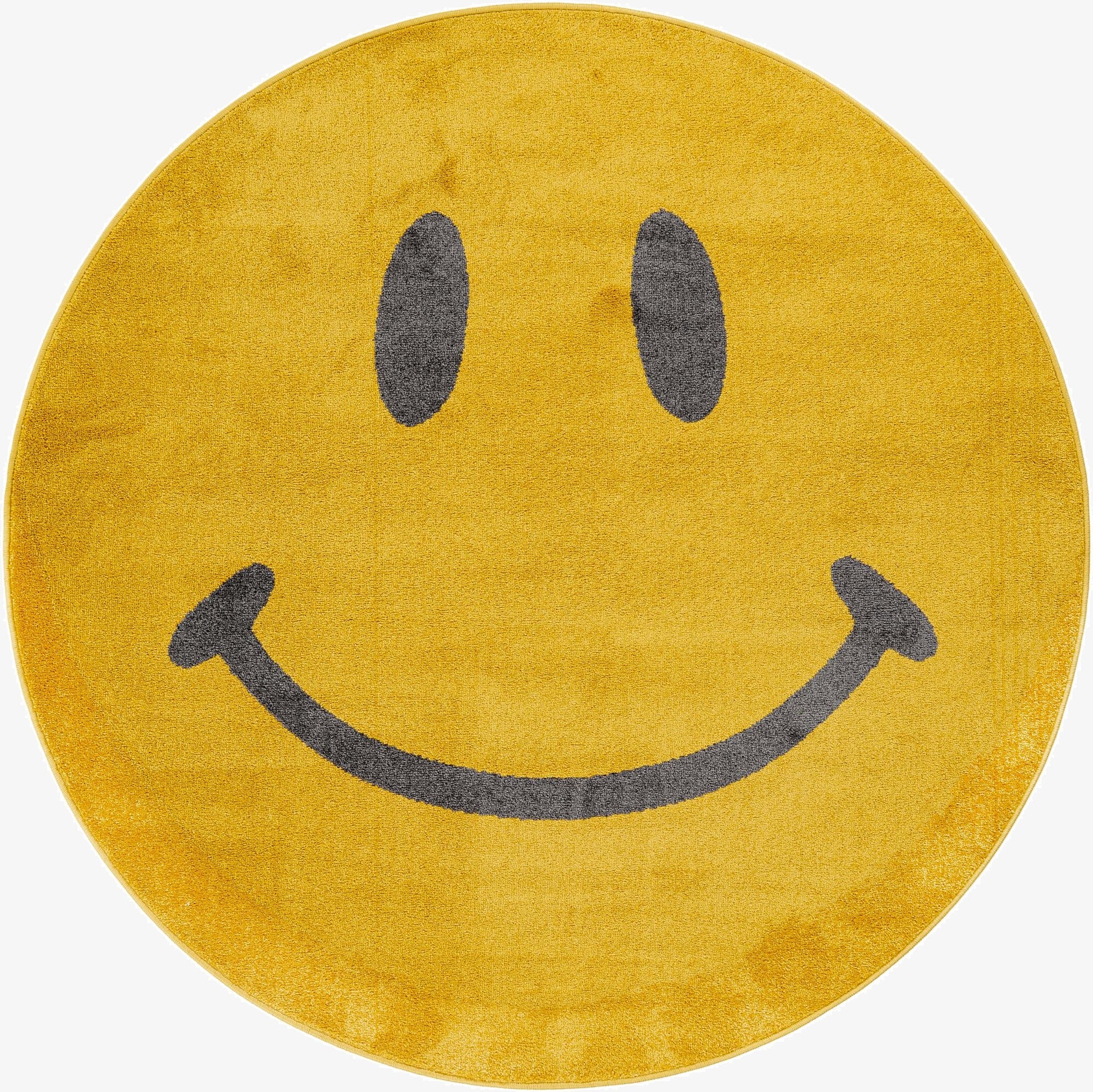 Primary image 6' 1 x 6' 1 Smiley Face Whimsy Kids Round Rug
