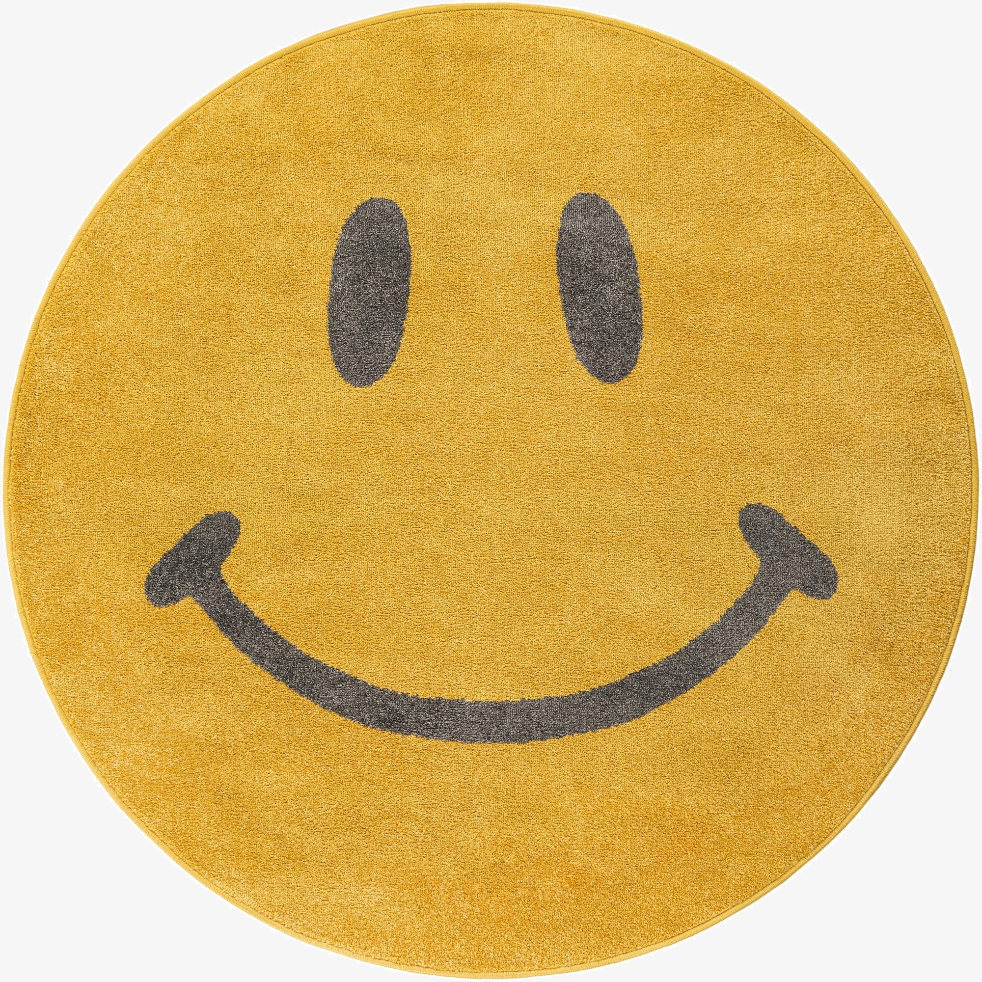 Primary image 5' 1 x 5' 1 Smiley Face Whimsy Kids Round Rug