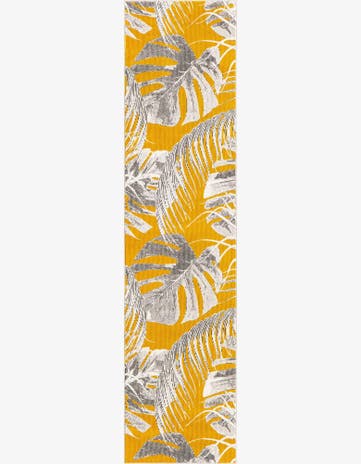 Yellow Blossom Runner Rug