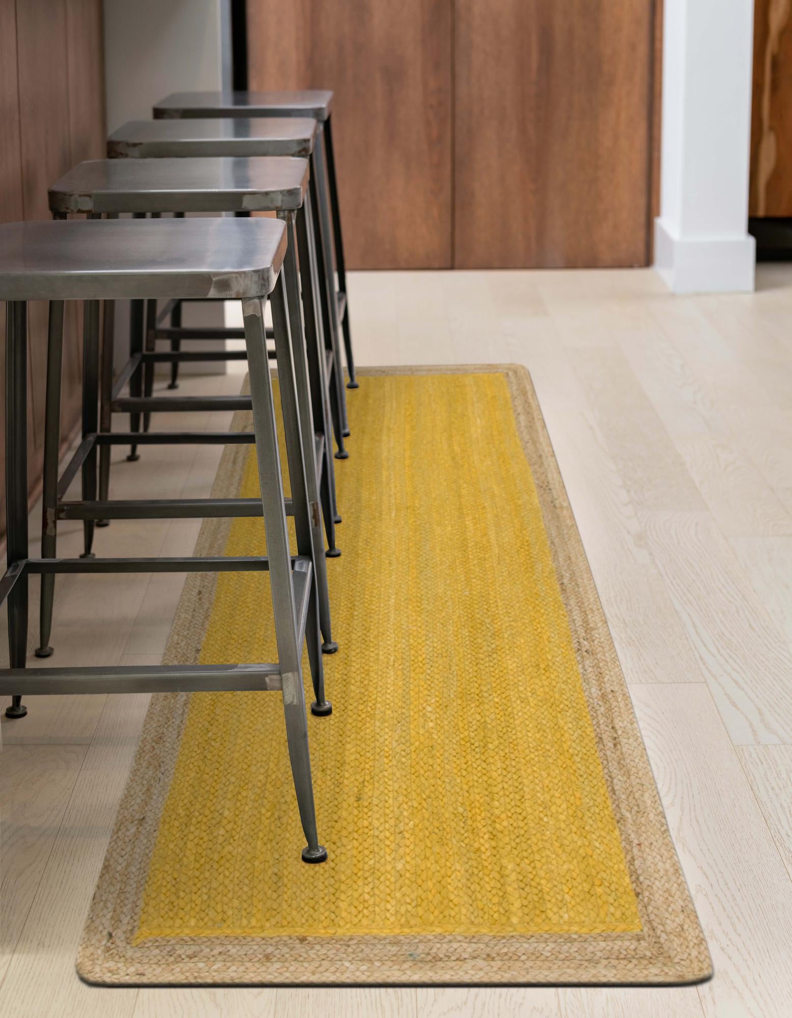 2' 7 x 6' 1 Handmade Braided Jute Runner Rug