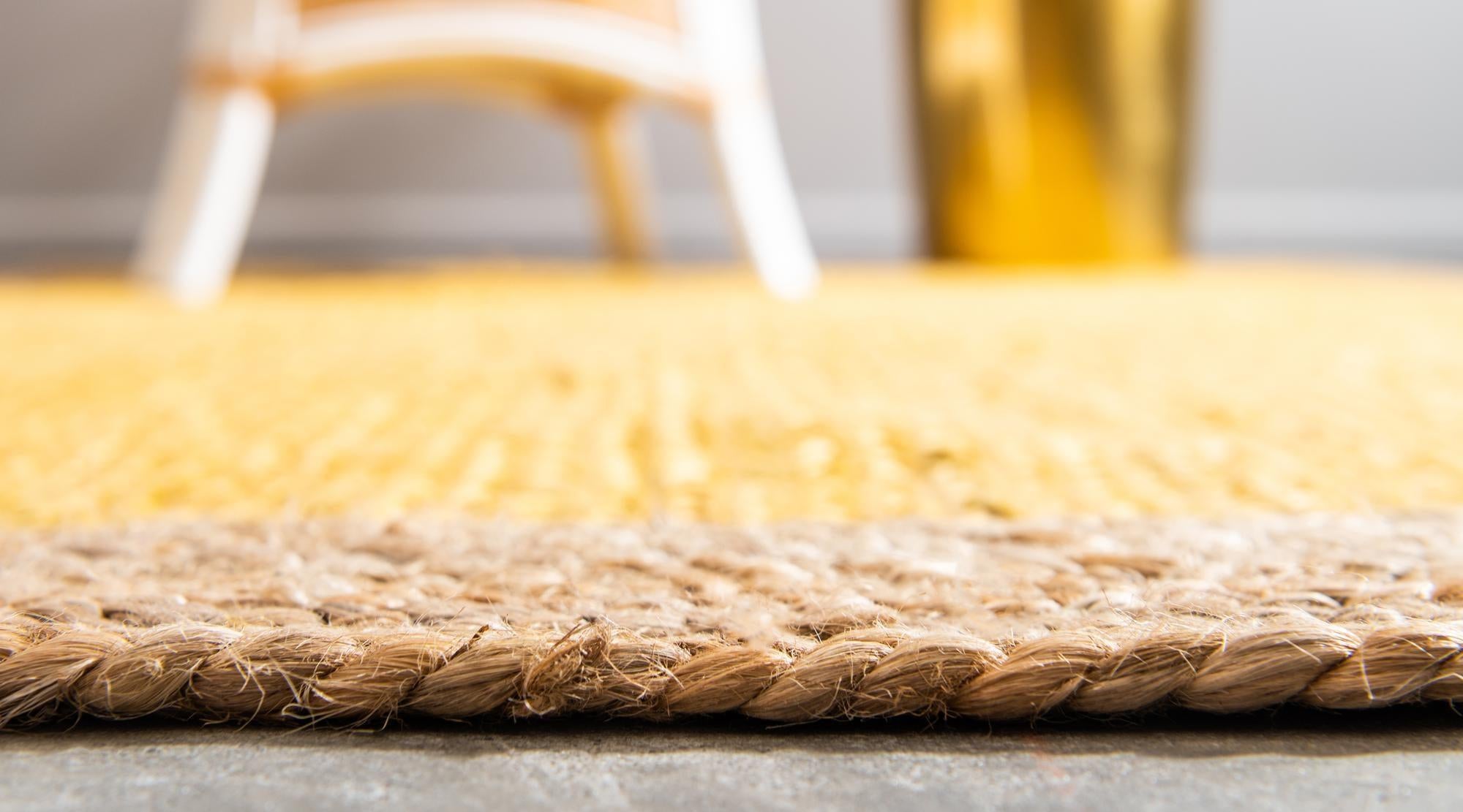 2' 7 x 6' 1 Handmade Braided Jute Runner Rug