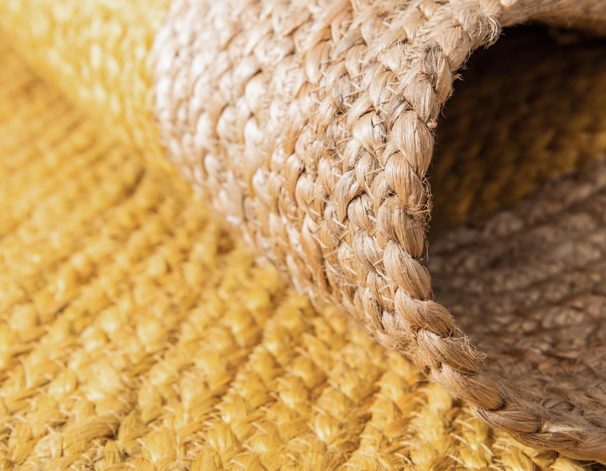 2' 7 x 6' 1 Handmade Braided Jute Runner Rug