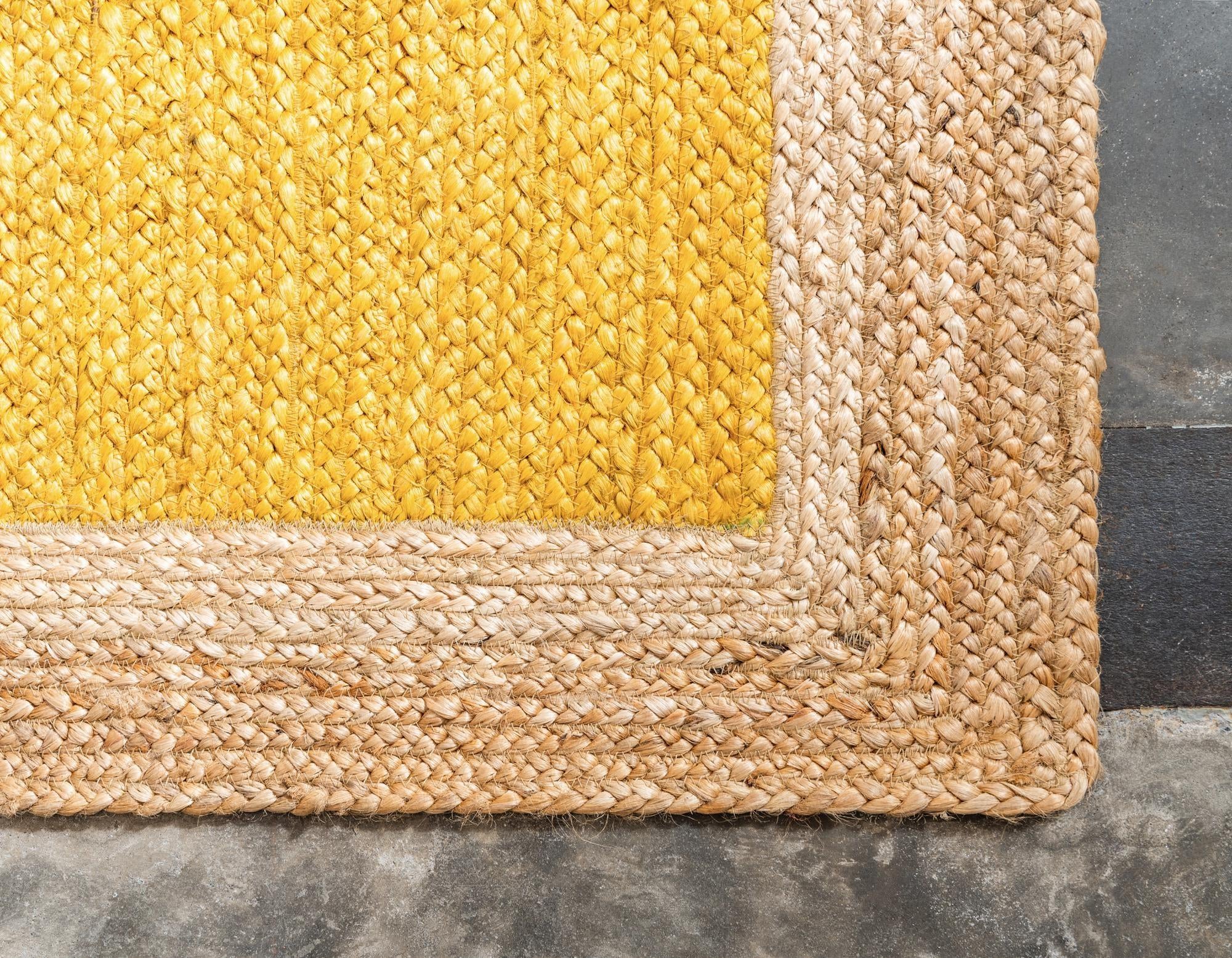 2' 7 x 6' 1 Handmade Braided Jute Runner Rug