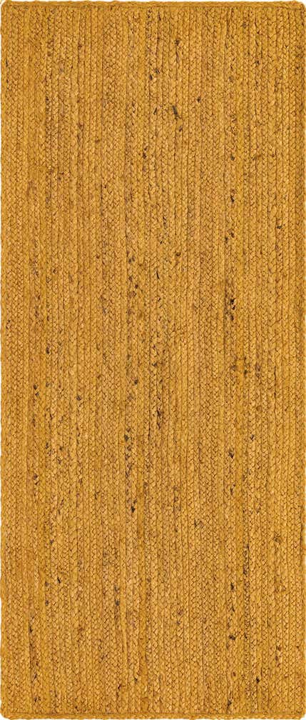 2' 6 x 6' 1 Handmade Braided Jute Runner Rug