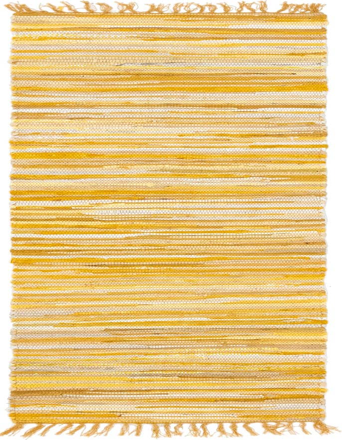 Detail image of 2' 2 x 6' 7 Hand Woven Chindi Cotton Runner Rug