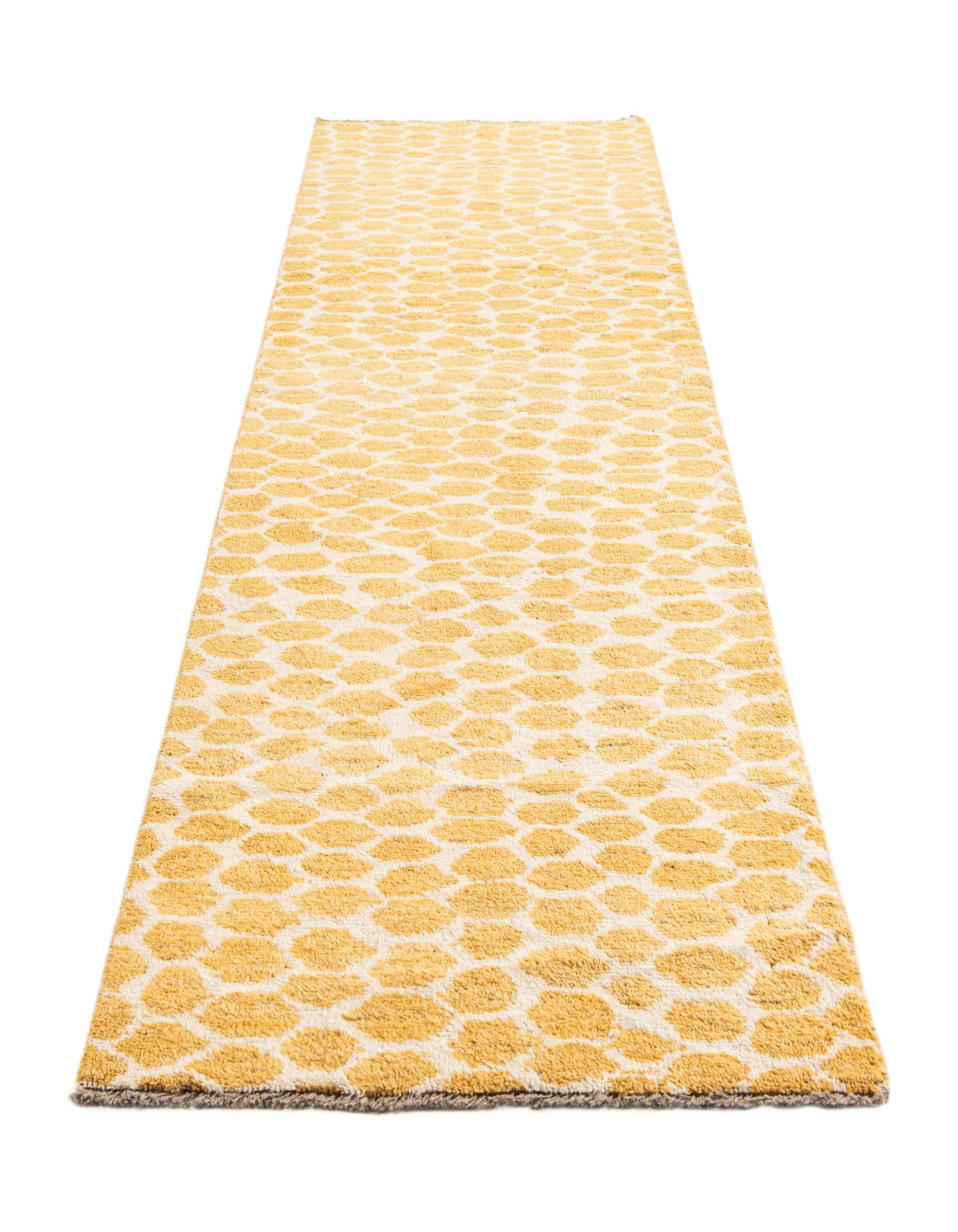 2' 10 x 10' Hand Knotted Darya Wool Runner Rug