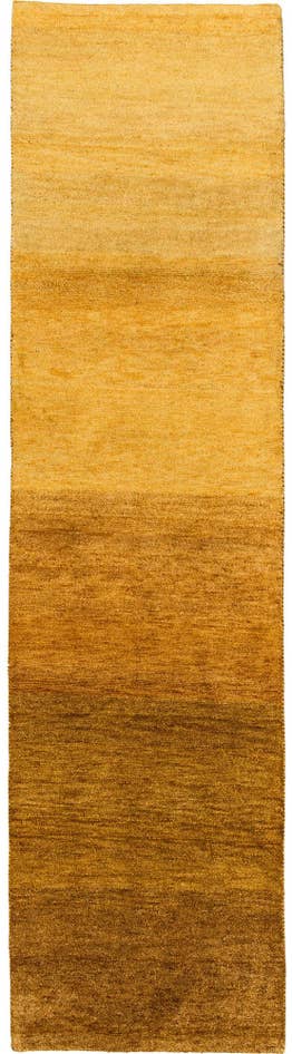 Detail image of 2' 8 x 9' 9 Hand Knotted Gabbeh Wool Runner Rug