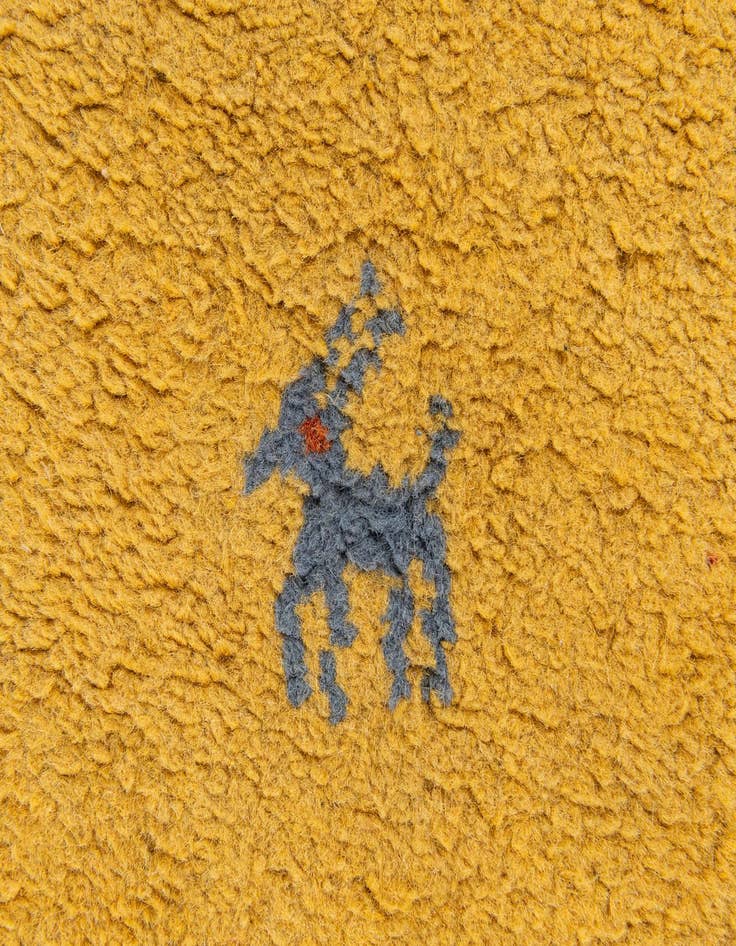 Detail image of 2' 4 x 4' 10  Hand Knotted Gabbeh Wool Runner Rug