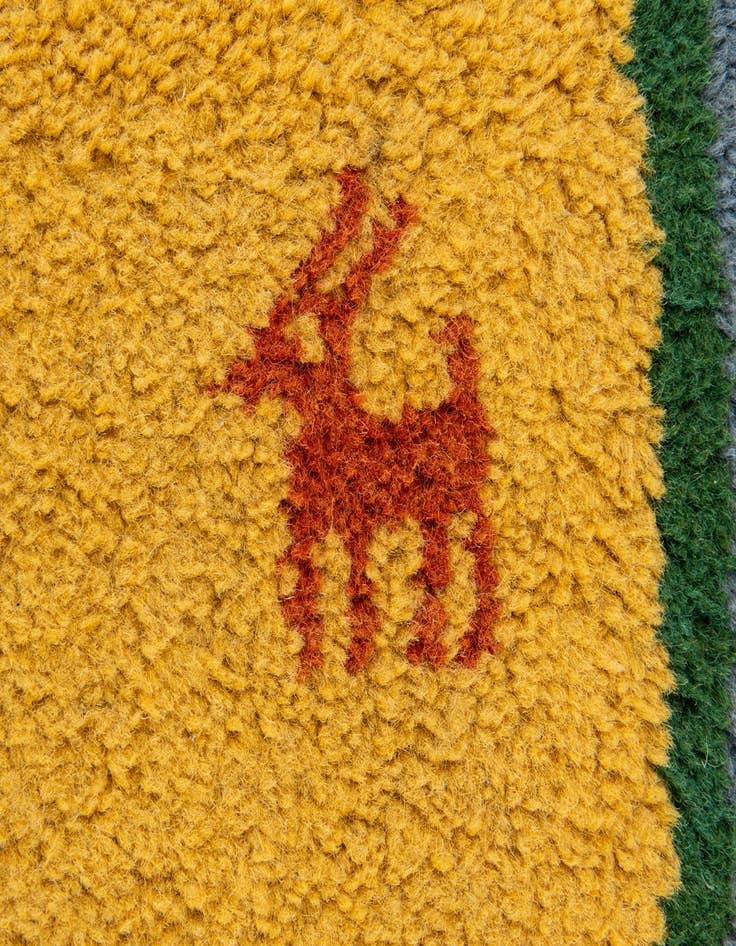 Detail image of 2' 4 x 4' 10  Hand Knotted Gabbeh Wool Runner Rug