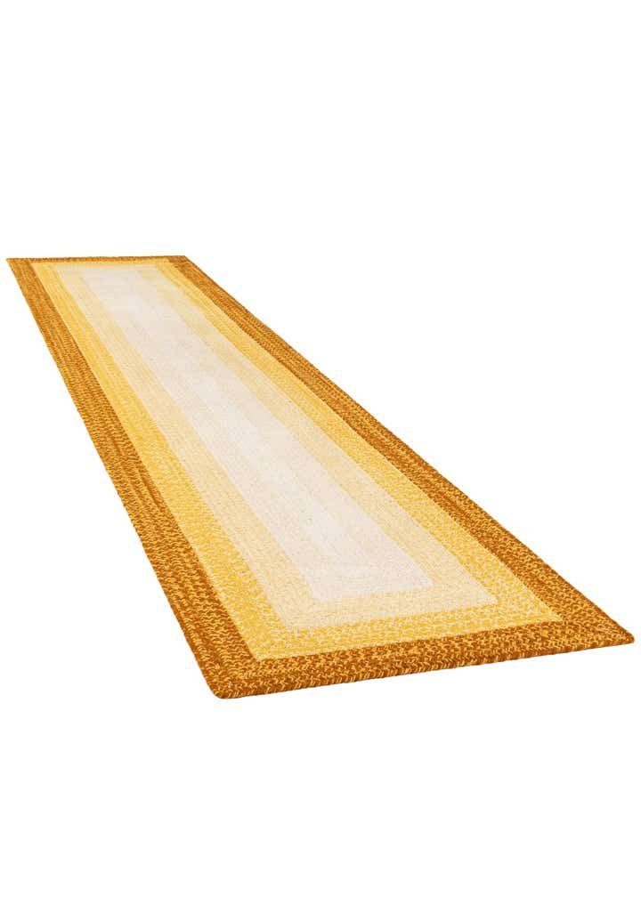 2' 7 x 12' Hand Braided Wool Runner Rug