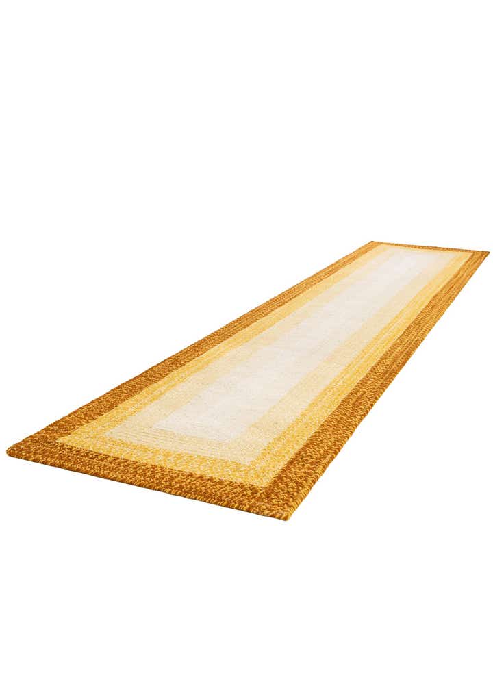 2' 7 x 12' Hand Braided Wool Runner Rug