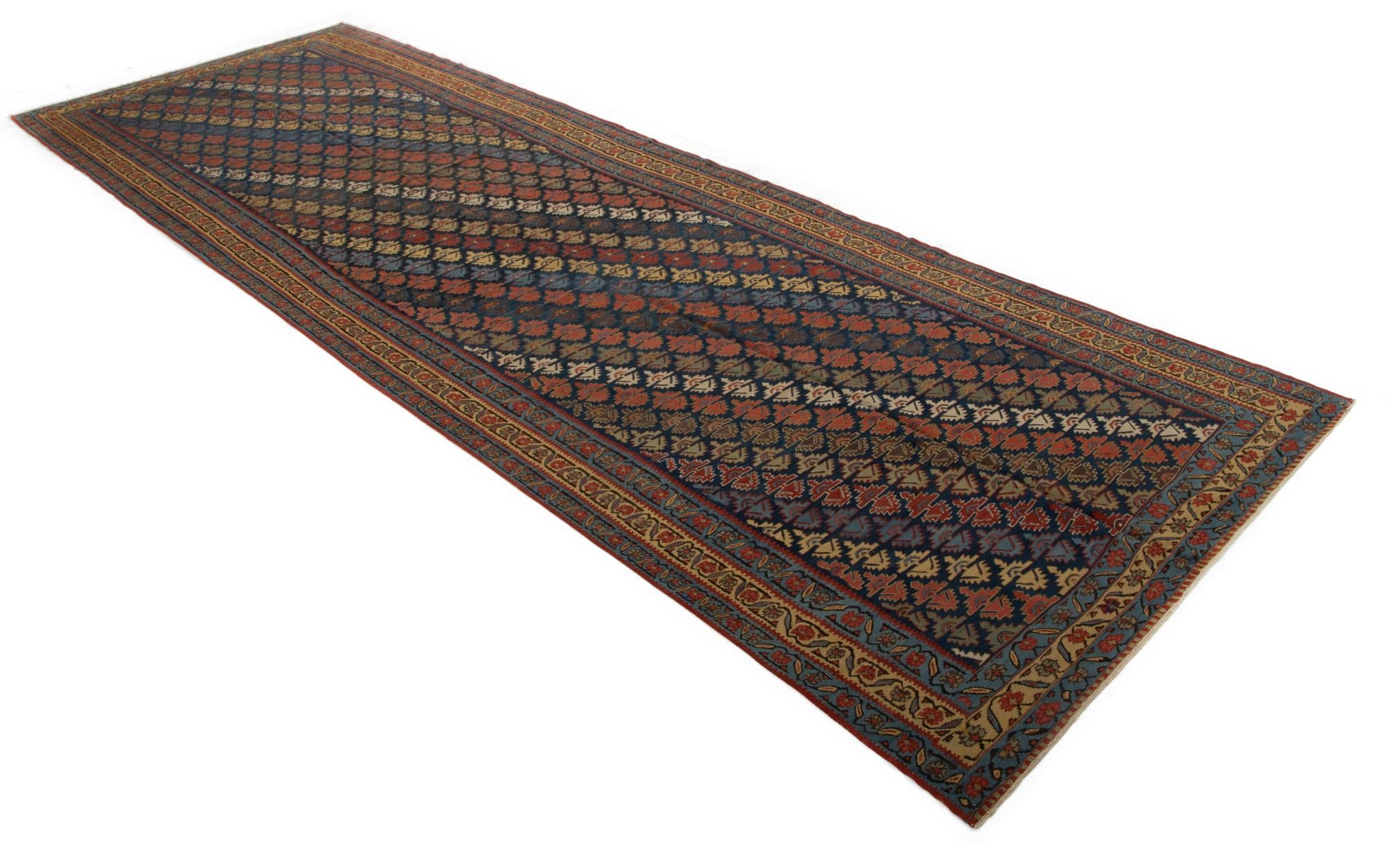 6' 1 x 18' 9 Kilim Wool Runner Rug