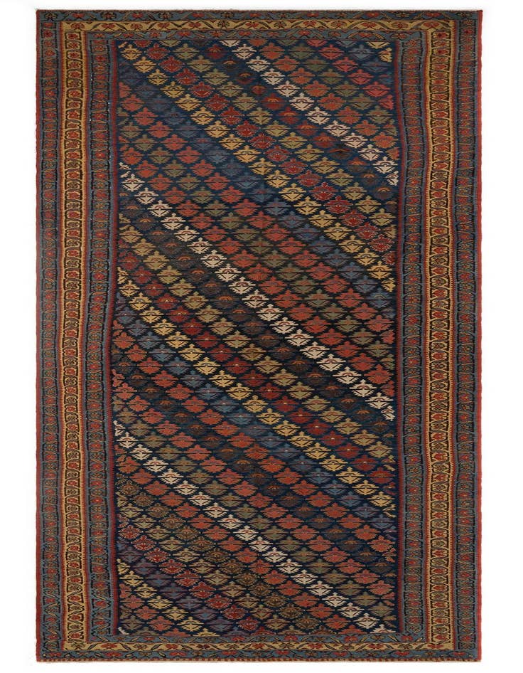 Detail image of 6' 1 x 18' 9 Kilim Wool Runner Rug