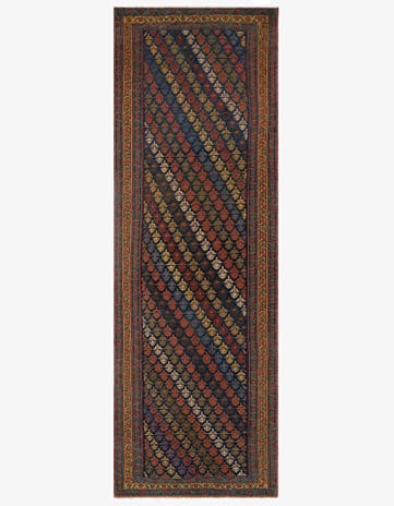 6' 1 x 18' 9 Kilim Wool Runner Rug
