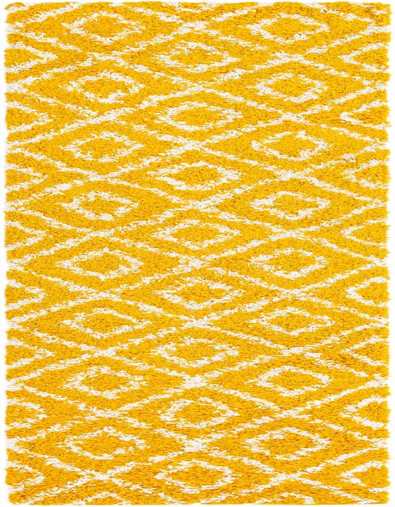 Detail image of 2' 7 x 10' Lattice Shag Runner Rug