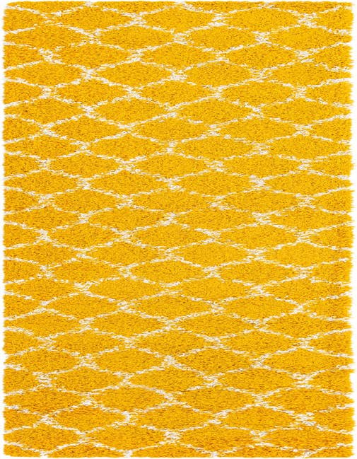 Detail image of 2' 7 x 12' Lattice Shag Runner Rug