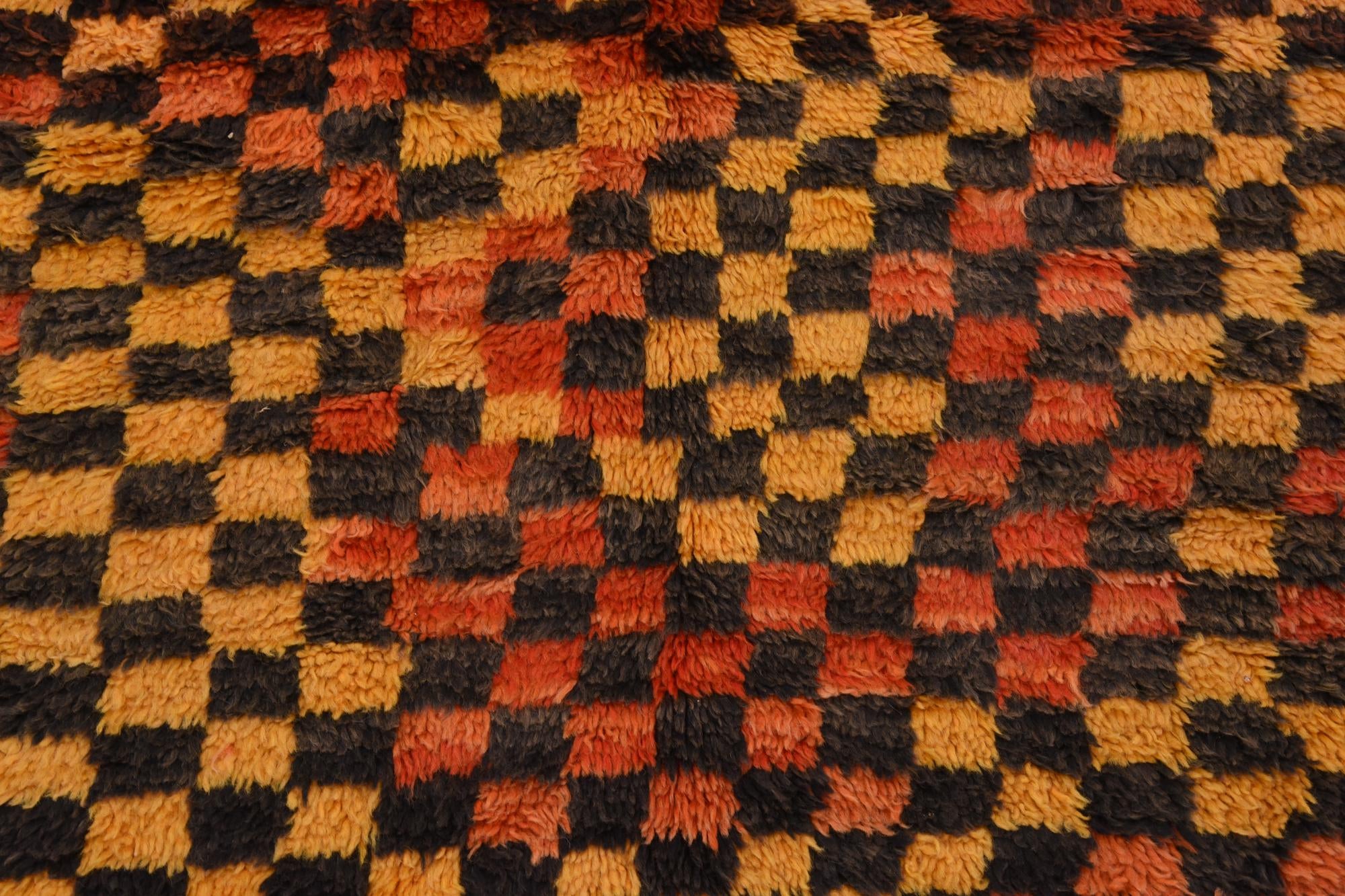 4' 5 x 8' 6 Hand Knotted Moroccan Wool Runner Rug