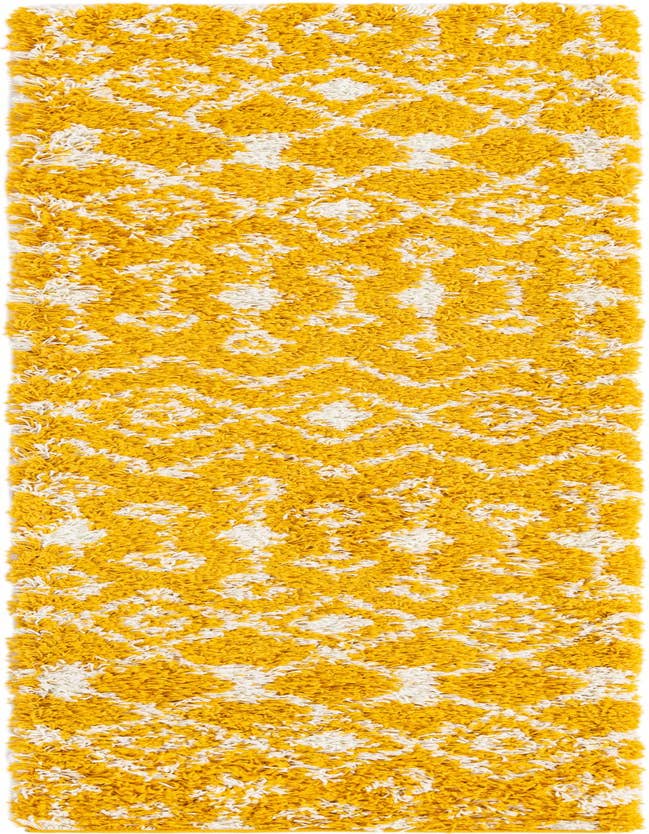 Detail image of 2' x 7' Moroccan Trellis Shag Runner Rug