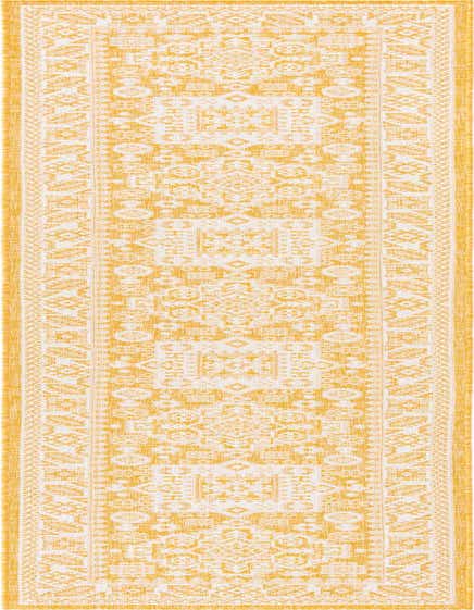 2' 7 x 12' Easy-Clean Aztec Indoor / Outdoor Runner Rug