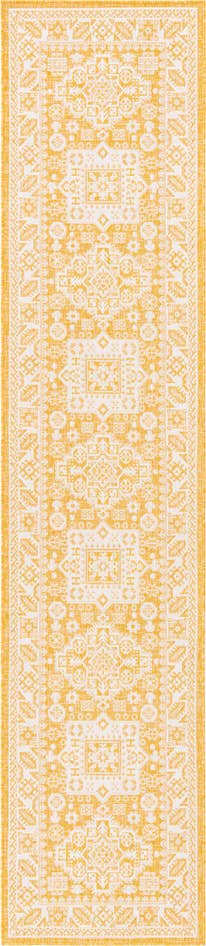 Detail image of 2' 7 x 12' Easy-Clean Aztec Indoor / Outdoor Runner Rug