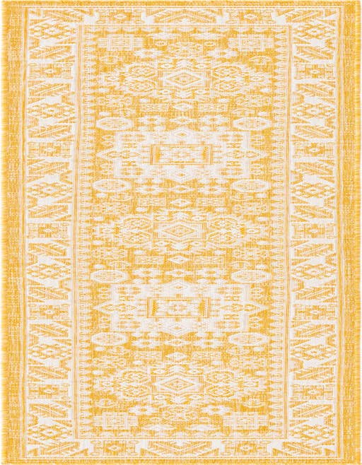 Detail image of 2' x 8' Easy-Clean Aztec Indoor / Outdoor Runner Rug