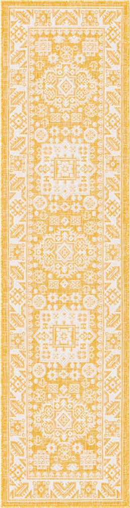 2' x 8' Easy-Clean Aztec Indoor / Outdoor Runner Rug