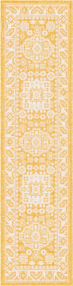 Detail image of 2' x 8' Easy-Clean Aztec Indoor / Outdoor Runner Rug