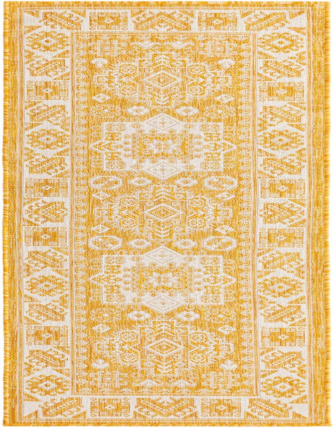 Detail image of 2' x 6' Easy-Clean Aztec Indoor / Outdoor Runner Rug