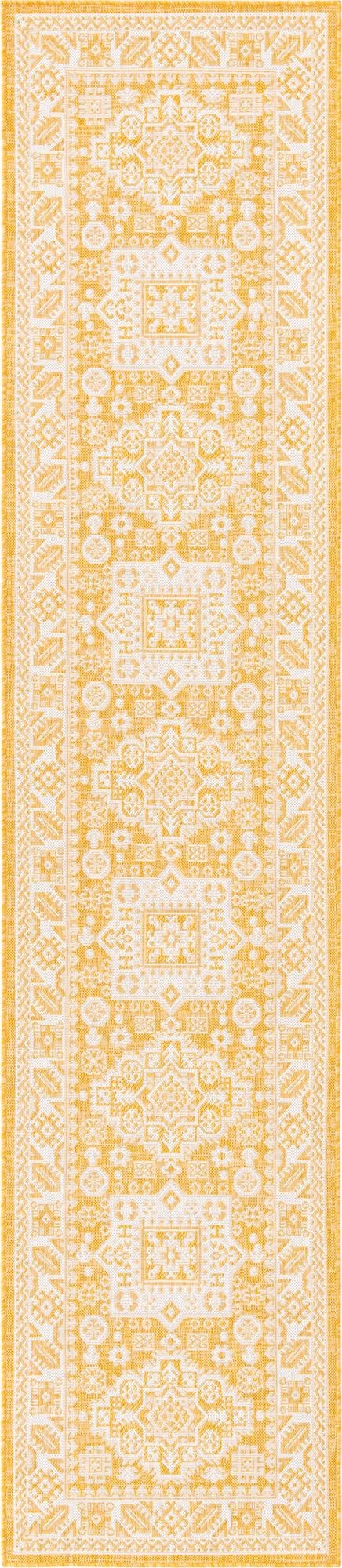 2' 7 x 12'  Washable Aztec Indoor / Outdoor Runner Rug