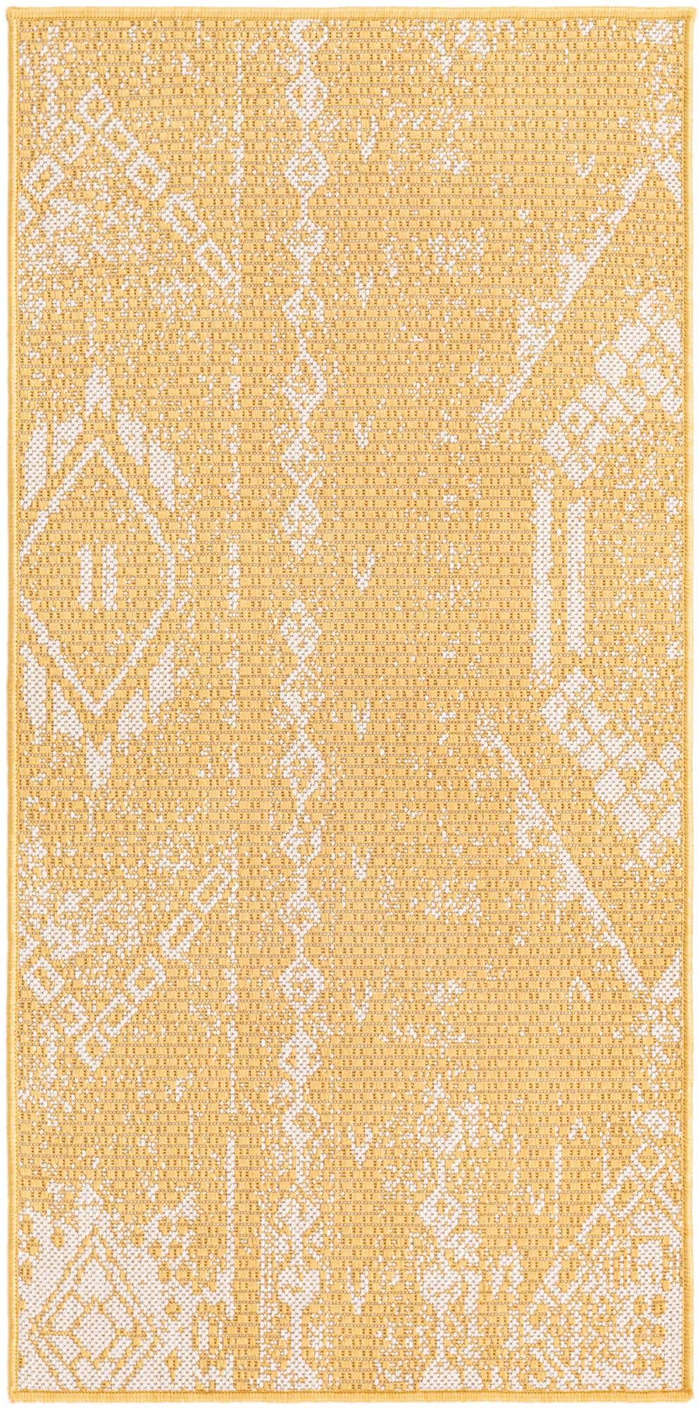 2' x 4' Easy-Clean Bohemian Indoor / Outdoor Runner Rug
