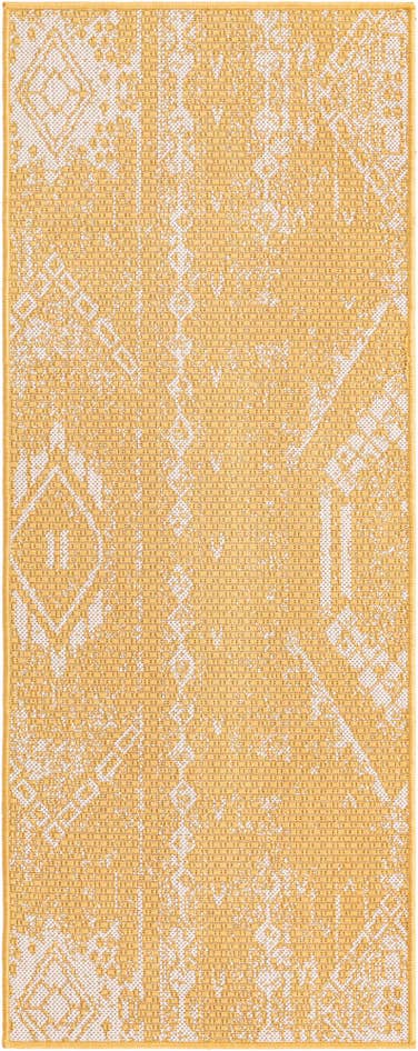 Detail image of 2' x 5' 3 Easy-Clean Bohemian Indoor / Outdoor Runner Rug