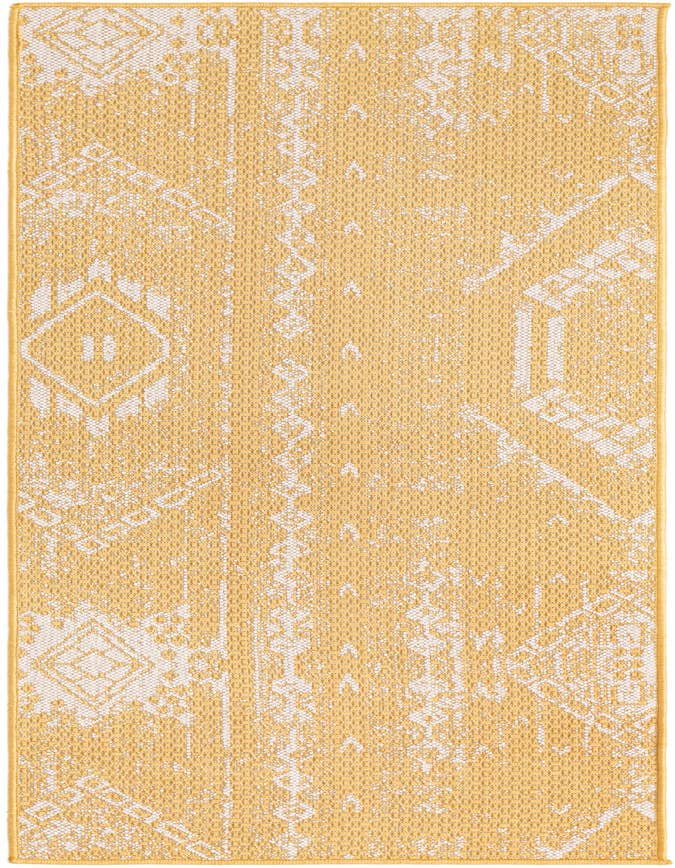 Detail image of 2' x 6' Easy-Clean Bohemian Indoor / Outdoor Runner Rug
