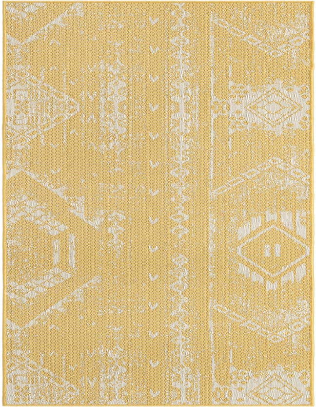 Detail image of 2' 7 x 8' Easy-Clean Bohemian Indoor / Outdoor Runner Rug