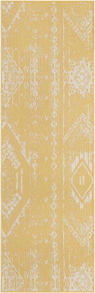 2' 7 x 8' Easy-Clean Bohemian Indoor / Outdoor Runner Rug