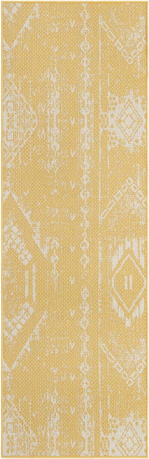 Detail image of 2' 7 x 8' Easy-Clean Bohemian Indoor / Outdoor Runner Rug