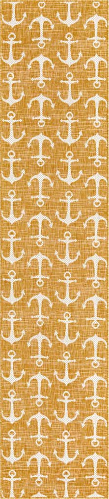2' 7 x 12' Easy-Clean Coastal Indoor / Outdoor Runner Rug