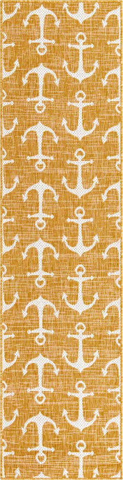 Detail image of 2' x 8' Easy-Clean Coastal Indoor / Outdoor Runner Rug