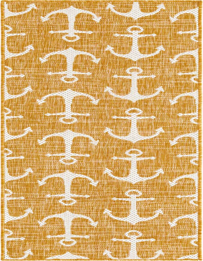 2' x 6' Easy-Clean Coastal Indoor / Outdoor Runner Rug