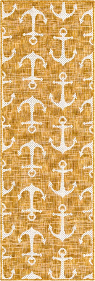 Detail image of 2' x 6' Easy-Clean Coastal Indoor / Outdoor Runner Rug