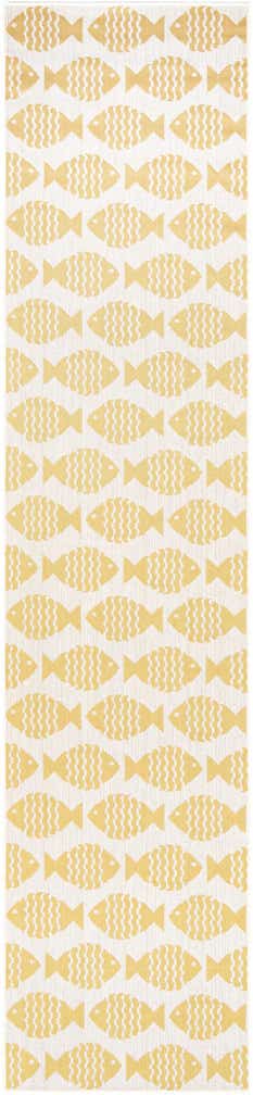 2' 7 x 12' Easy-Clean Coastal Indoor / Outdoor Runner Rug
