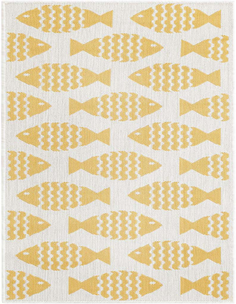 2' x 5' 3 Easy-Clean Coastal Indoor / Outdoor Runner Rug