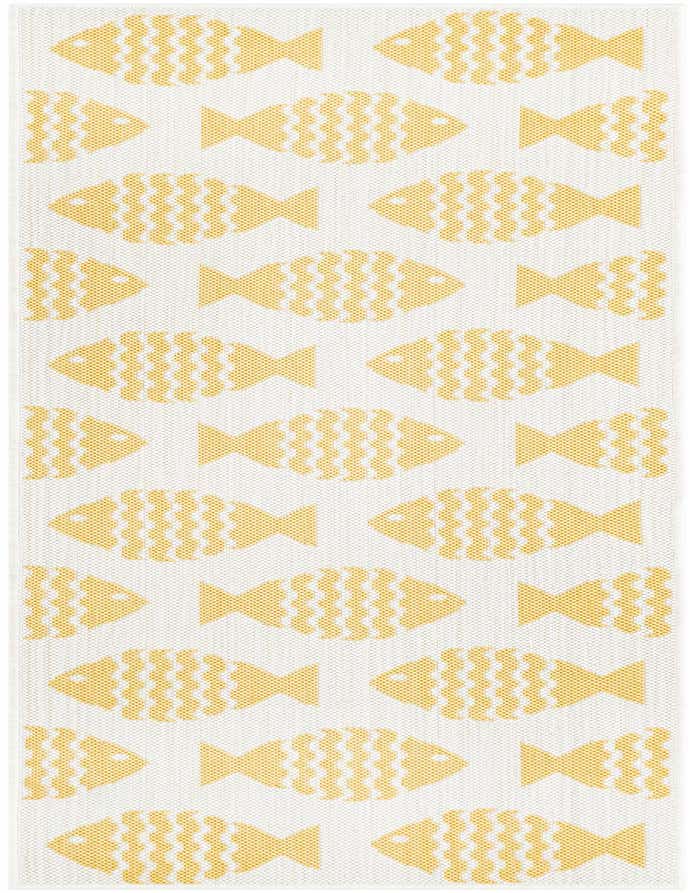 2' x 6' 1 Easy-Clean Coastal Indoor / Outdoor Runner Rug